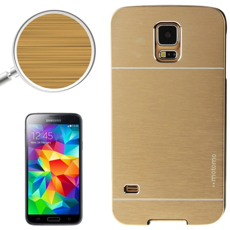 2 in 1 Brushed Texture Metal & Plastic Protective Case for Galaxy S5