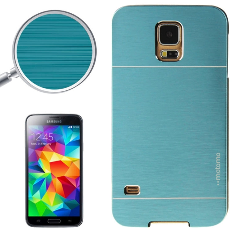 2 in 1 Brushed Texture Metal & Plastic Protective Case for Galaxy S5