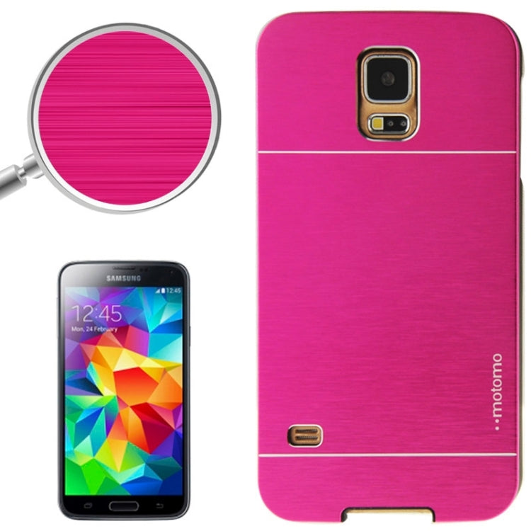 2 in 1 Brushed Texture Metal & Plastic Protective Case for Galaxy S5