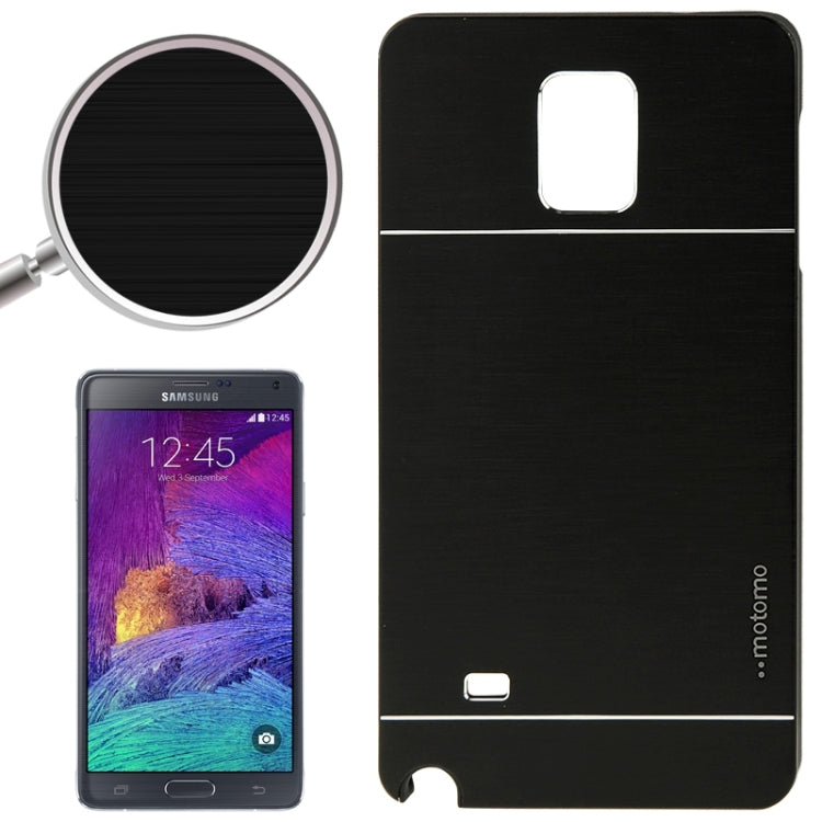 2 in 1 Brushed Texture Metal & Plastic Protective Case for Galaxy Note 4 / N910