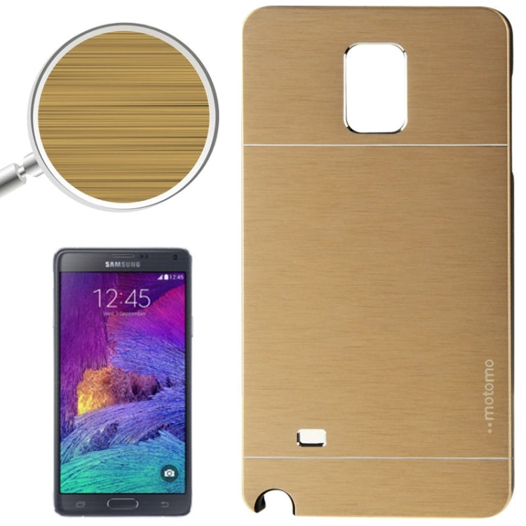2 in 1 Brushed Texture Metal & Plastic Protective Case for Galaxy Note 4 / N910