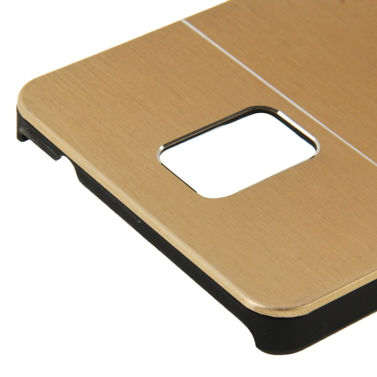 2 in 1 Brushed Texture Metal & Plastic Protective Case for Galaxy Note 4 / N910