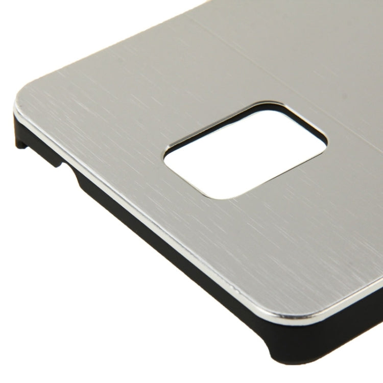 2 in 1 Brushed Texture Metal & Plastic Protective Case for Galaxy Note 4 / N910