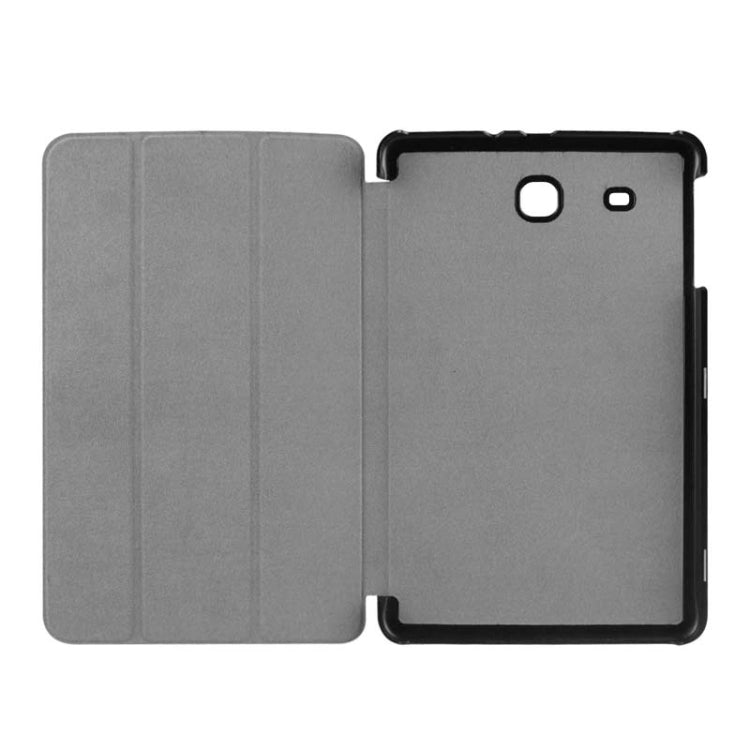 Karst Texture Horizontal Flip Leather Case with 3-folding Holder for Galaxy Tab E 9.6