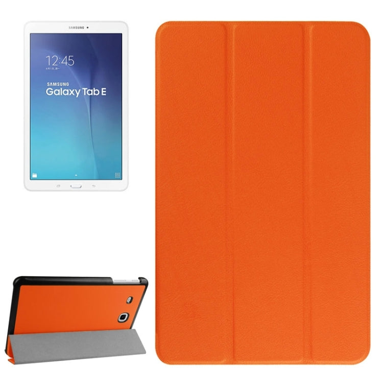 Karst Texture Horizontal Flip Leather Case with 3-folding Holder for Galaxy Tab E 9.6