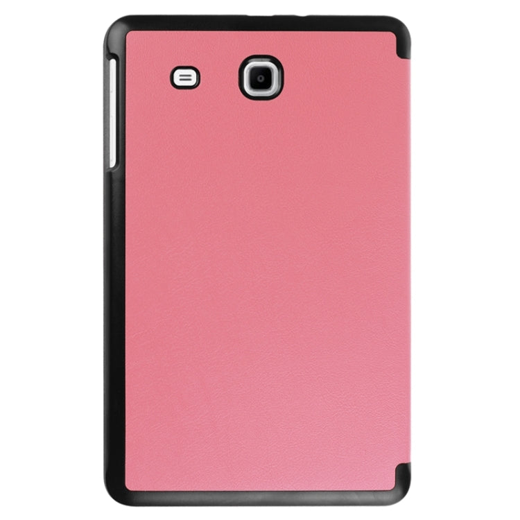 Karst Texture Horizontal Flip Leather Case with 3-folding Holder for Galaxy Tab E 9.6