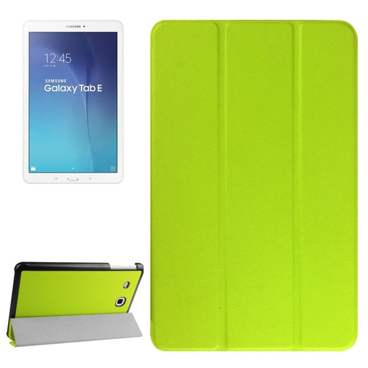 Karst Texture Horizontal Flip Leather Case with 3-folding Holder for Galaxy Tab E 9.6