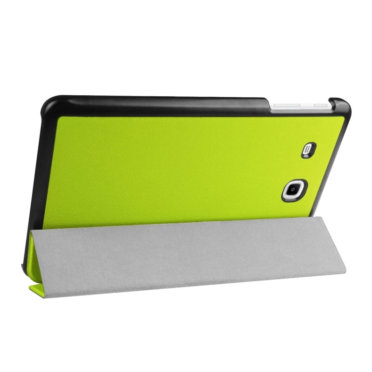 Karst Texture Horizontal Flip Leather Case with 3-folding Holder for Galaxy Tab E 9.6
