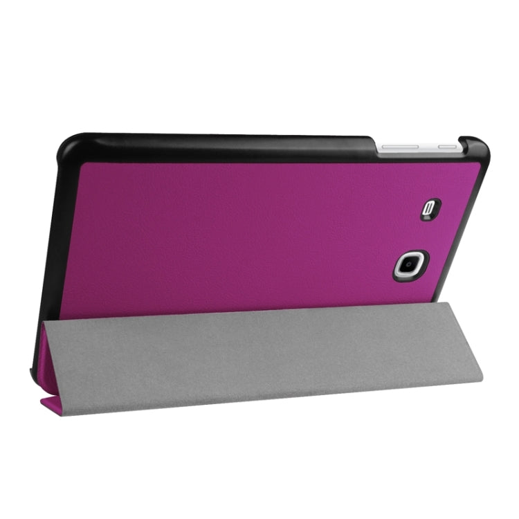 Karst Texture Horizontal Flip Leather Case with 3-folding Holder for Galaxy Tab E 9.6