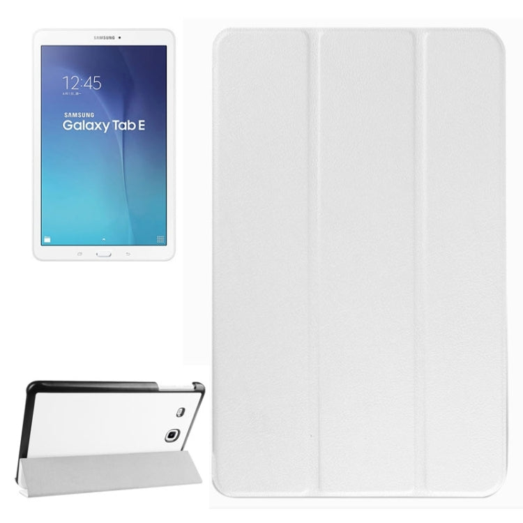 Karst Texture Horizontal Flip Leather Case with 3-folding Holder for Galaxy Tab E 9.6