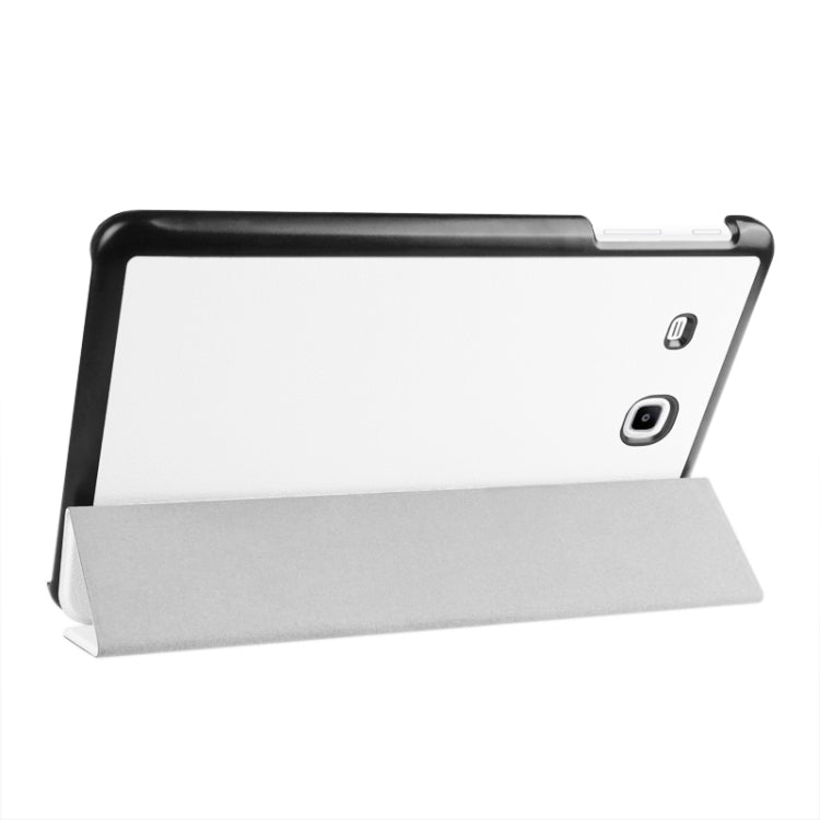 Karst Texture Horizontal Flip Leather Case with 3-folding Holder for Galaxy Tab E 9.6