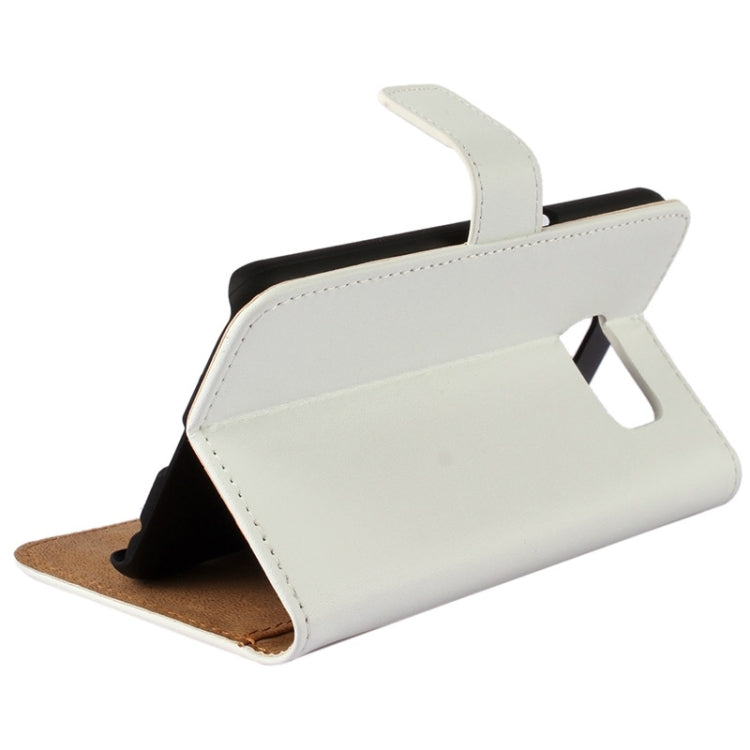 For Galaxy S6 / G920 Cowhide Split Leather Protective Case with Holder & Card Slots