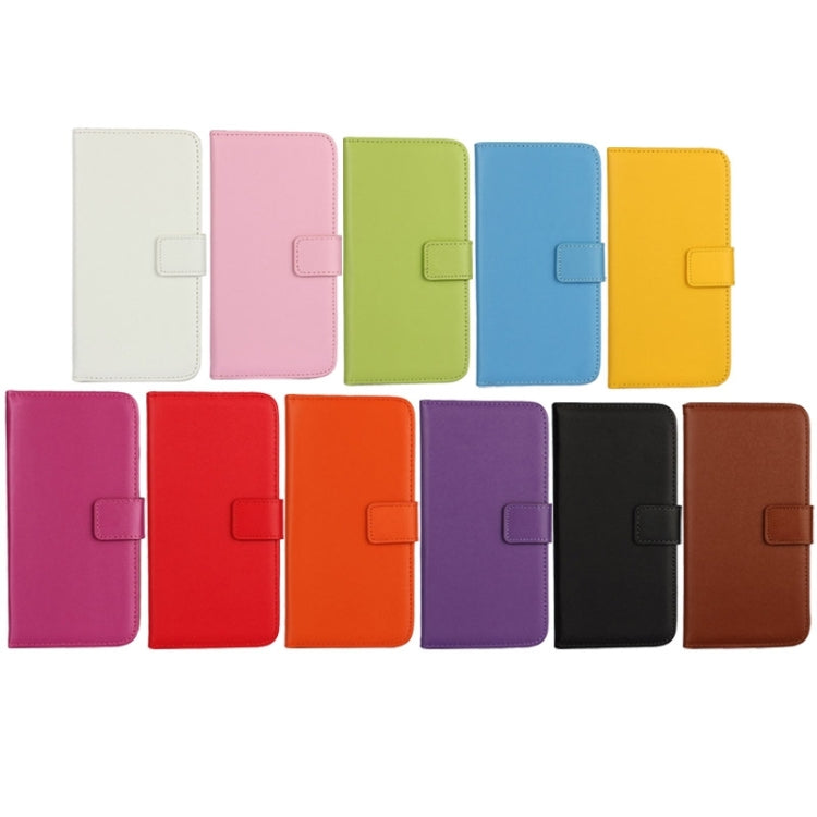 For Galaxy S6 / G920 Cowhide Split Leather Protective Case with Holder & Card Slots