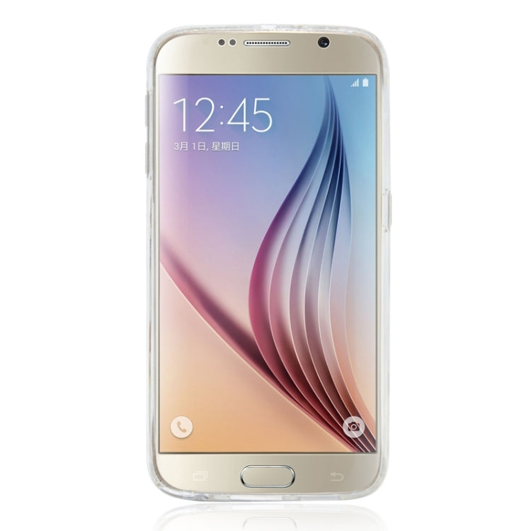 For Galaxy S6 / G920 Fashionable Ultrathin Daisy Pattern Acrylic + TPU Protective Case