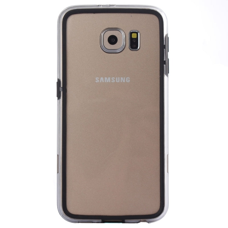 For Galaxy S6 / G920 Transparent Plastic + TPU Bumper Frame