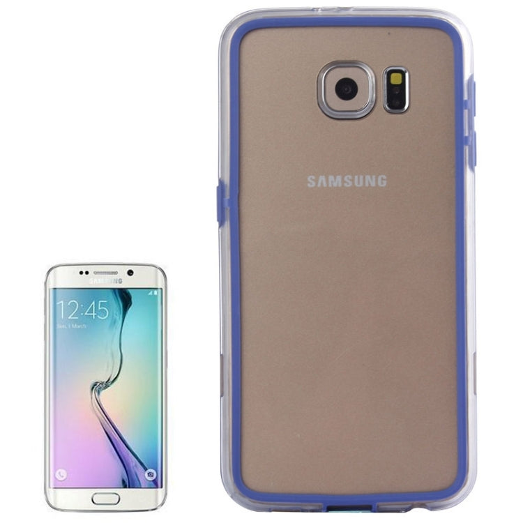 For Galaxy S6 / G920 Transparent Plastic + TPU Bumper Frame