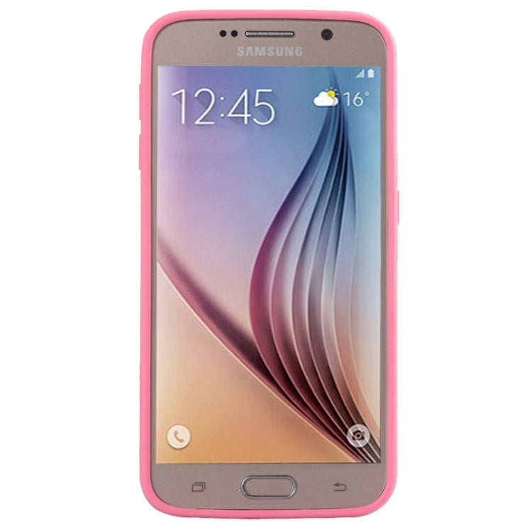 For Galaxy S6 / G920 Transparent Plastic + TPU Bumper Frame