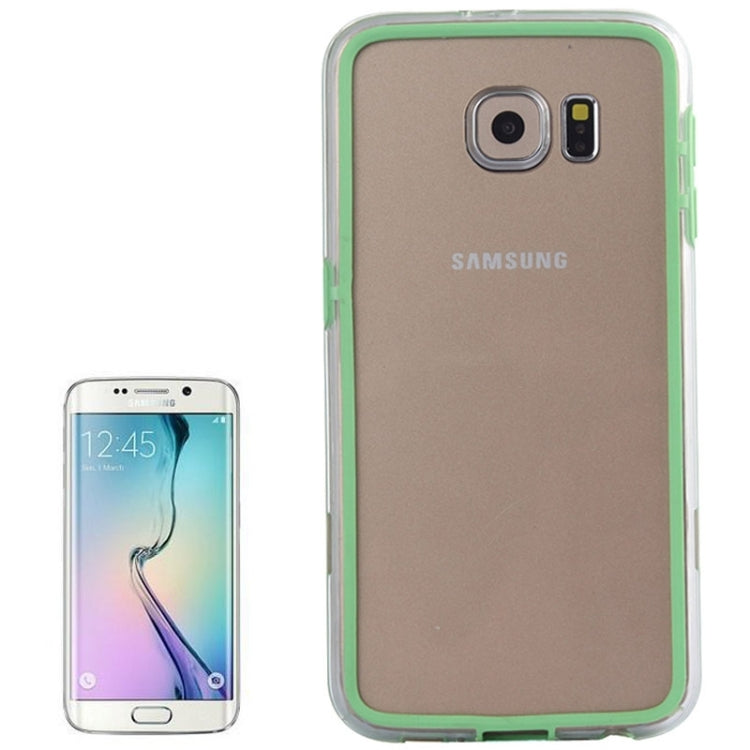 For Galaxy S6 / G920 Transparent Plastic + TPU Bumper Frame