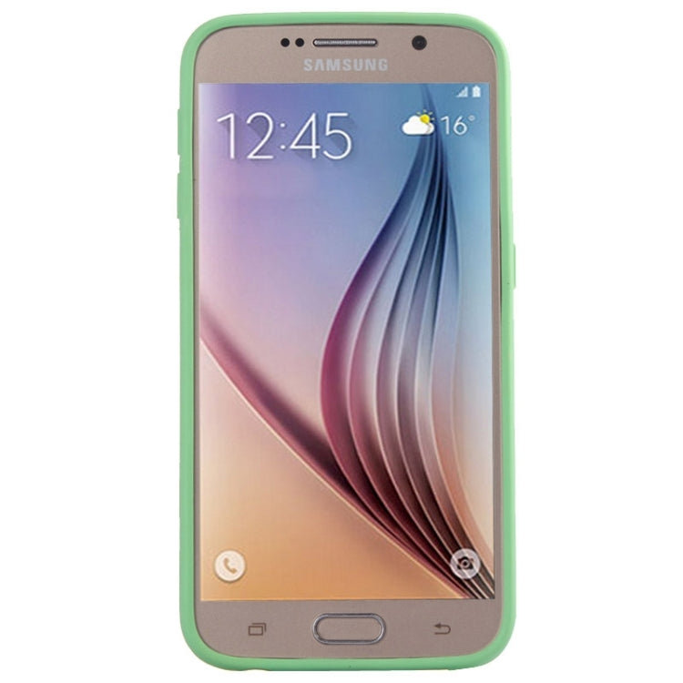 For Galaxy S6 / G920 Transparent Plastic + TPU Bumper Frame