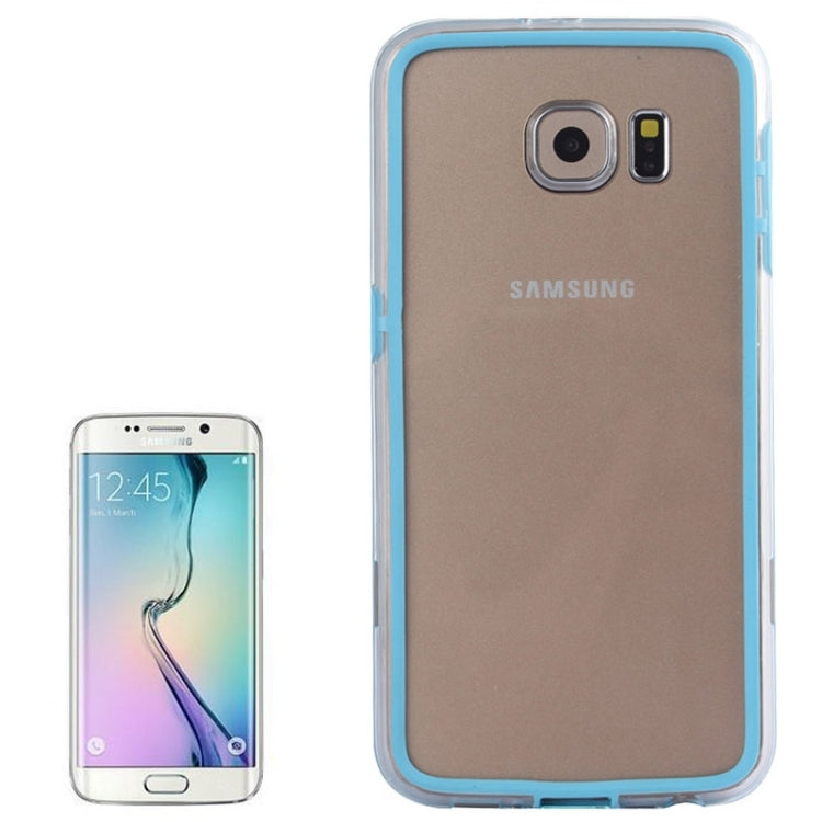For Galaxy S6 / G920 Transparent Plastic + TPU Bumper Frame