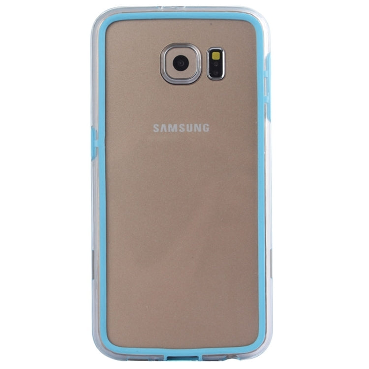 For Galaxy S6 / G920 Transparent Plastic + TPU Bumper Frame