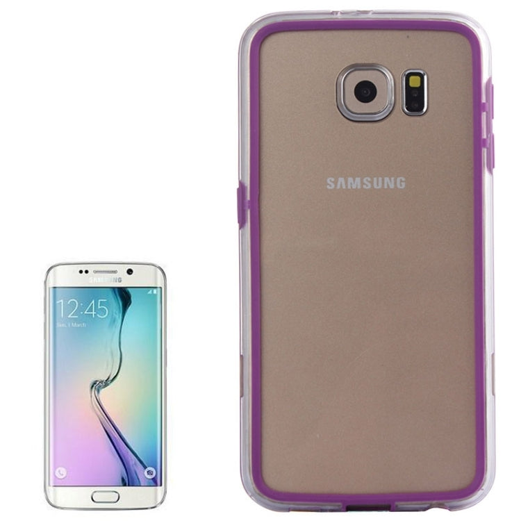 For Galaxy S6 / G920 Transparent Plastic + TPU Bumper Frame