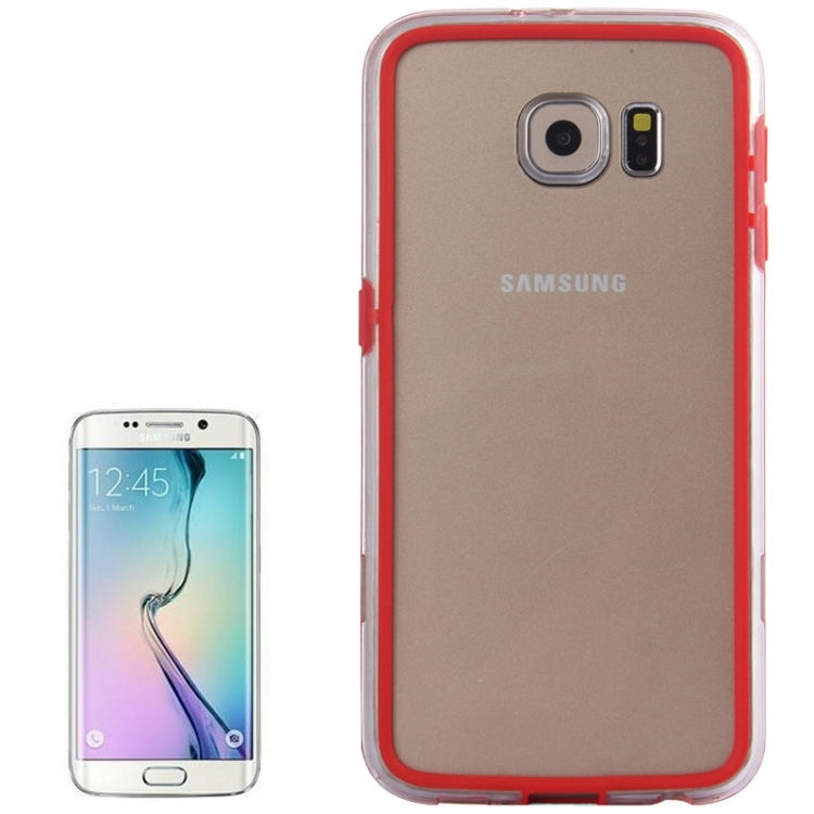 For Galaxy S6 / G920 Transparent Plastic + TPU Bumper Frame