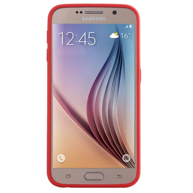 For Galaxy S6 / G920 Transparent Plastic + TPU Bumper Frame