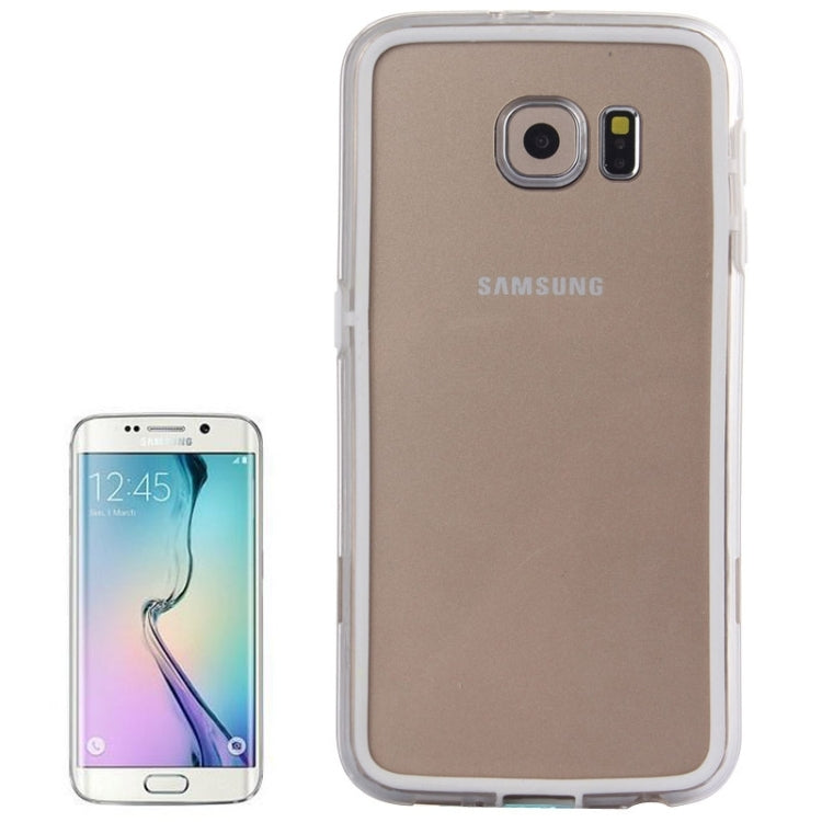 For Galaxy S6 / G920 Transparent Plastic + TPU Bumper Frame