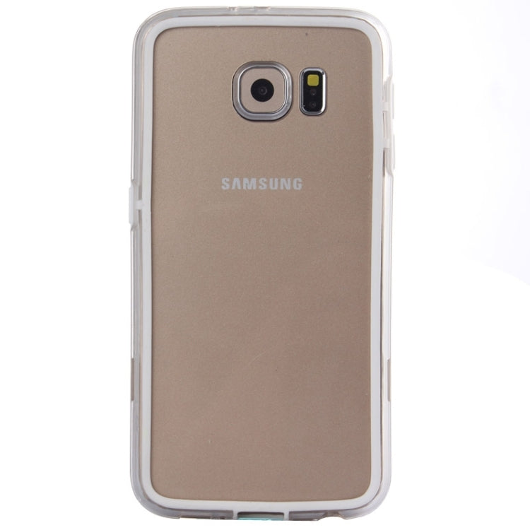 For Galaxy S6 / G920 Transparent Plastic + TPU Bumper Frame