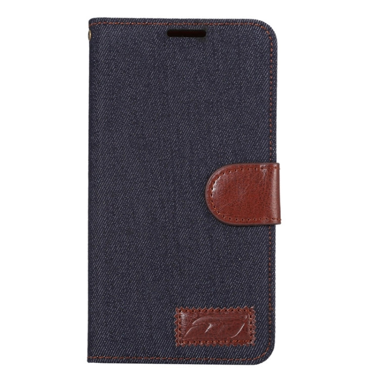 Denim Leather Case with Holder & Card Slots for Galaxy Note 5 / N920
