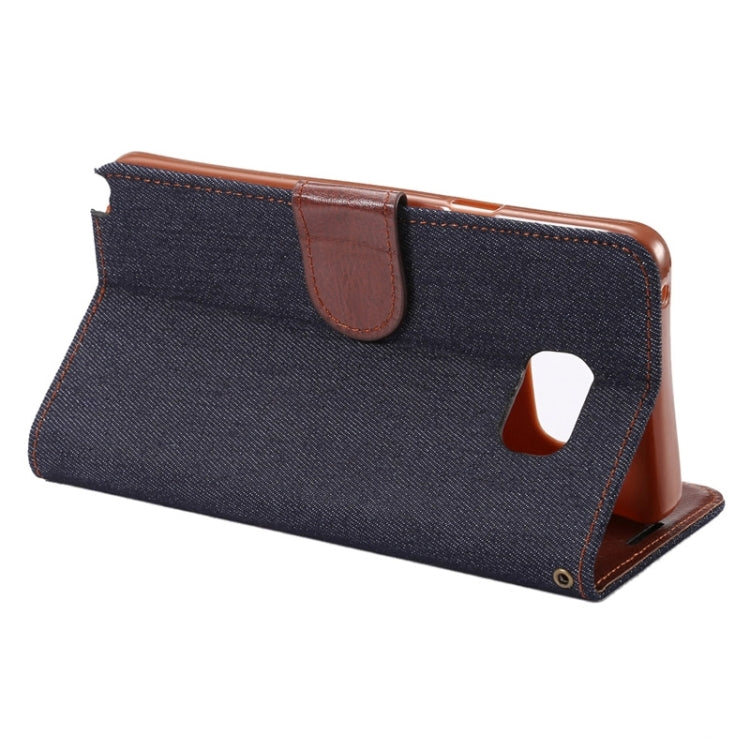 Denim Leather Case with Holder & Card Slots for Galaxy Note 5 / N920