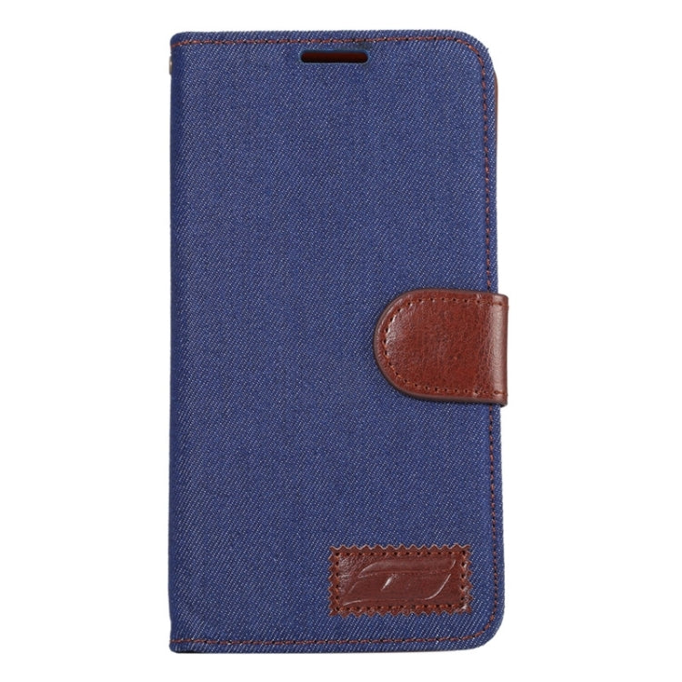 Denim Leather Case with Holder & Card Slots for Galaxy Note 5 / N920
