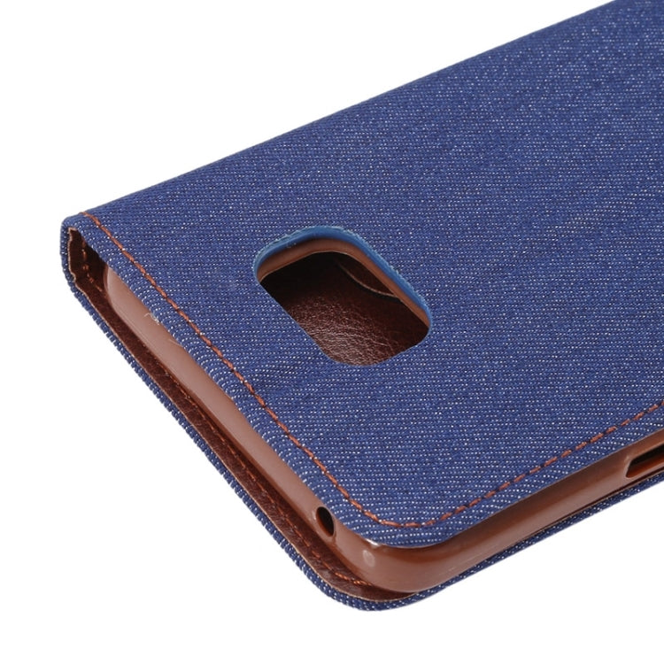 Denim Leather Case with Holder & Card Slots for Galaxy Note 5 / N920