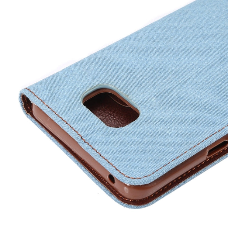 Denim Leather Case with Holder & Card Slots for Galaxy Note 5 / N920