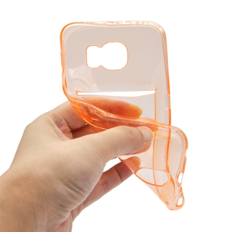For Galaxy S6 / G920 Ultrathin TPU Case with Card Slot