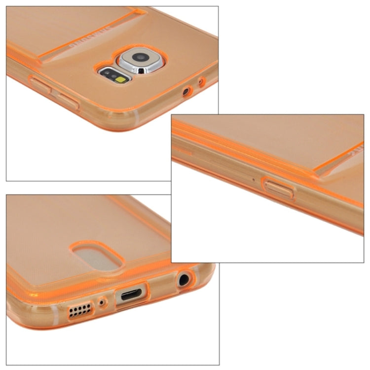 For Galaxy S6 / G920 Ultrathin TPU Case with Card Slot