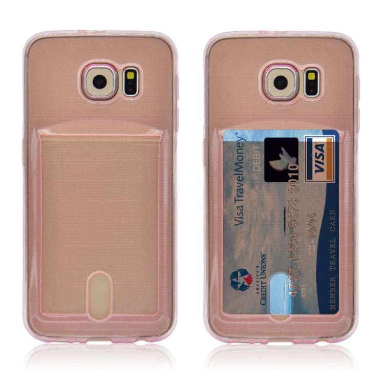 For Galaxy S6 / G920 Ultrathin TPU Case with Card Slot