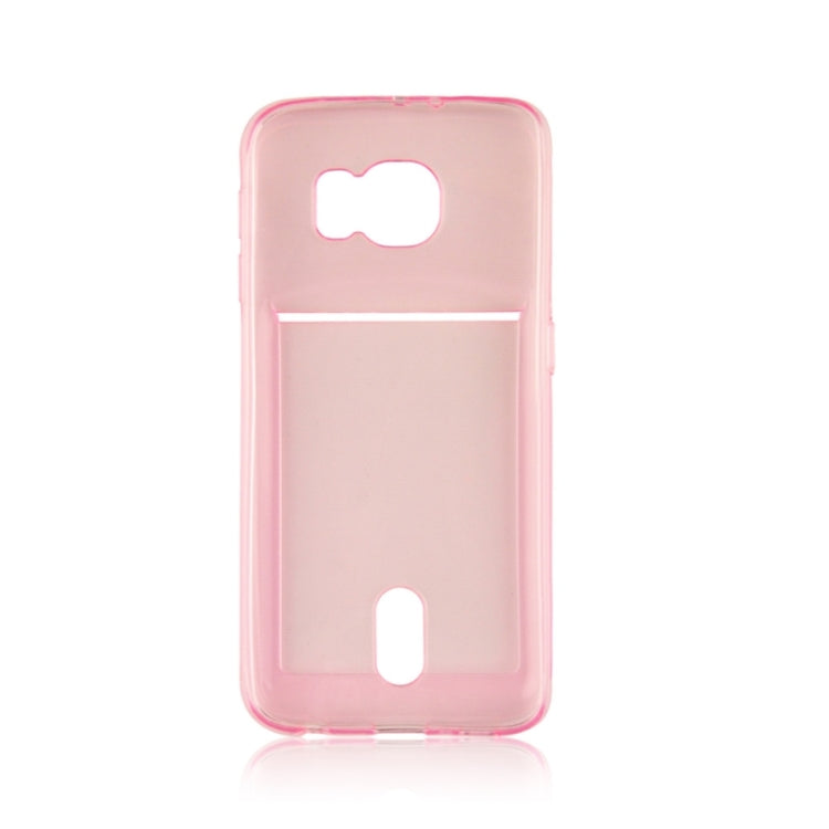 For Galaxy S6 / G920 Ultrathin TPU Case with Card Slot