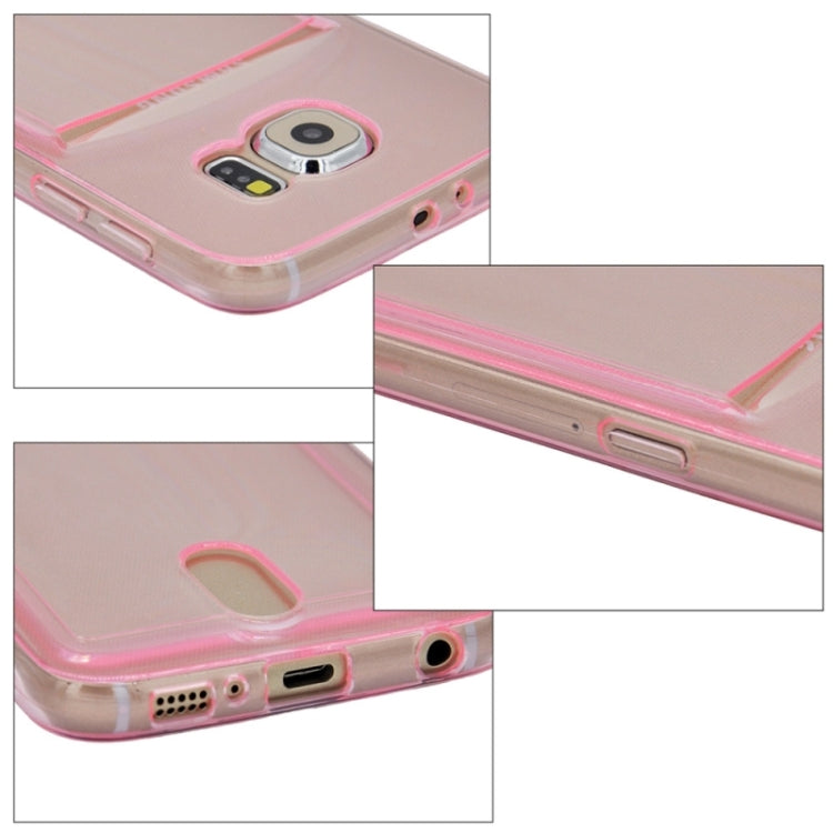 For Galaxy S6 / G920 Ultrathin TPU Case with Card Slot