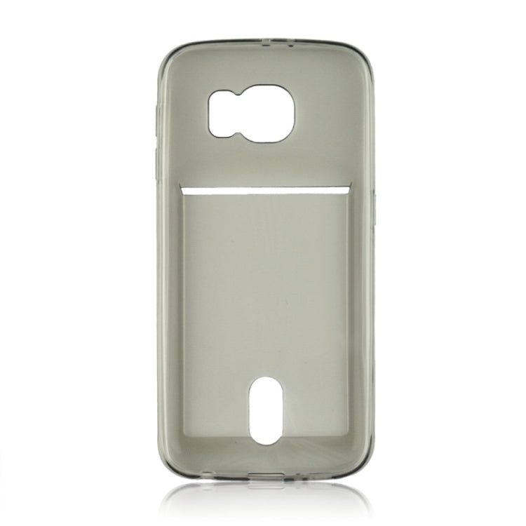For Galaxy S6 / G920 Ultrathin TPU Case with Card Slot
