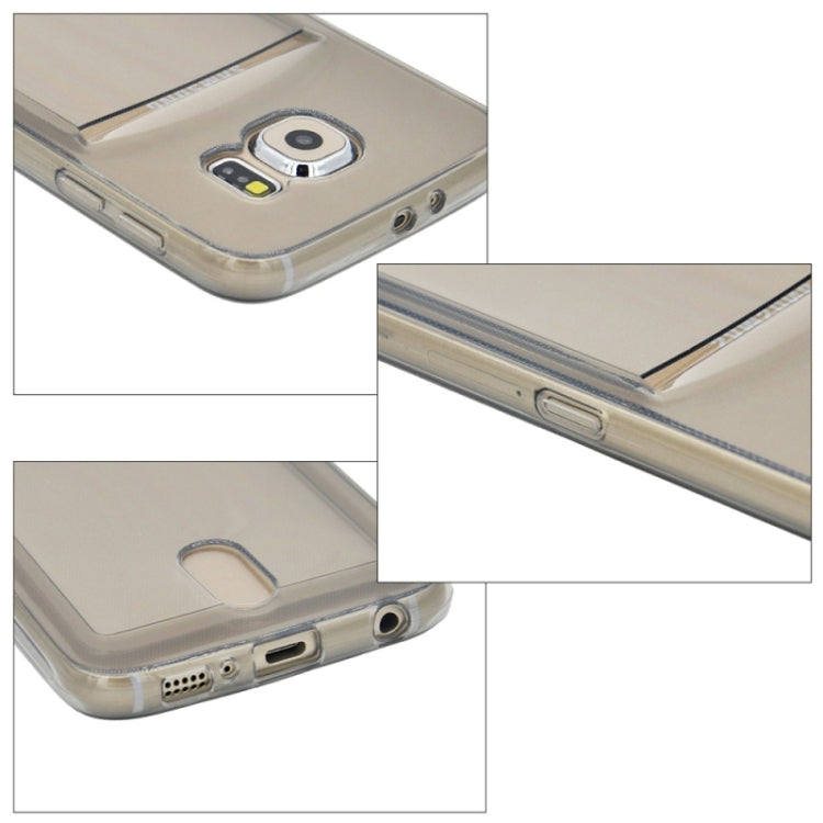 For Galaxy S6 / G920 Ultrathin TPU Case with Card Slot