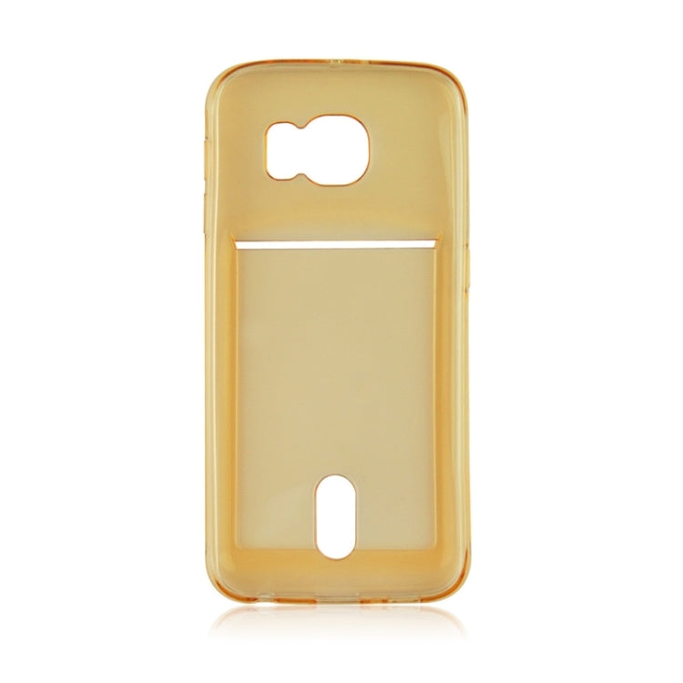 For Galaxy S6 / G920 Ultrathin TPU Case with Card Slot
