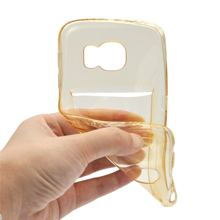For Galaxy S6 / G920 Ultrathin TPU Case with Card Slot