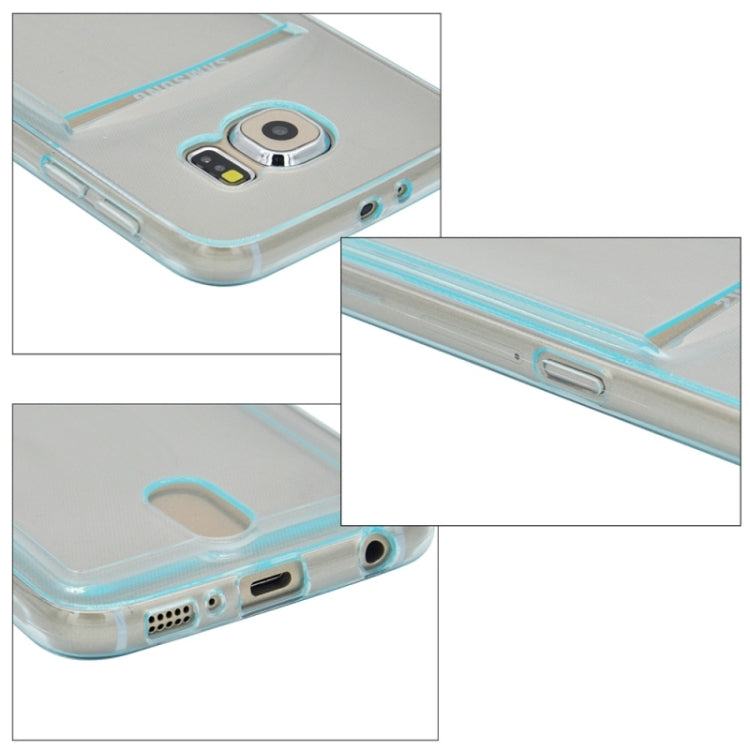 For Galaxy S6 / G920 Ultrathin TPU Case with Card Slot