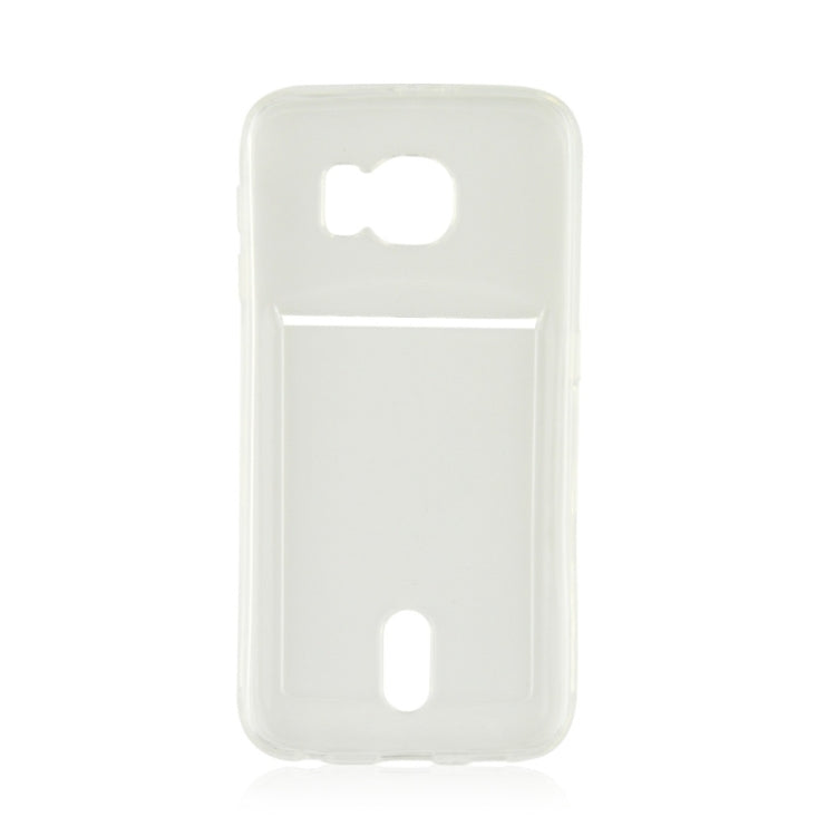 For Galaxy S6 / G920 Ultrathin TPU Case with Card Slot