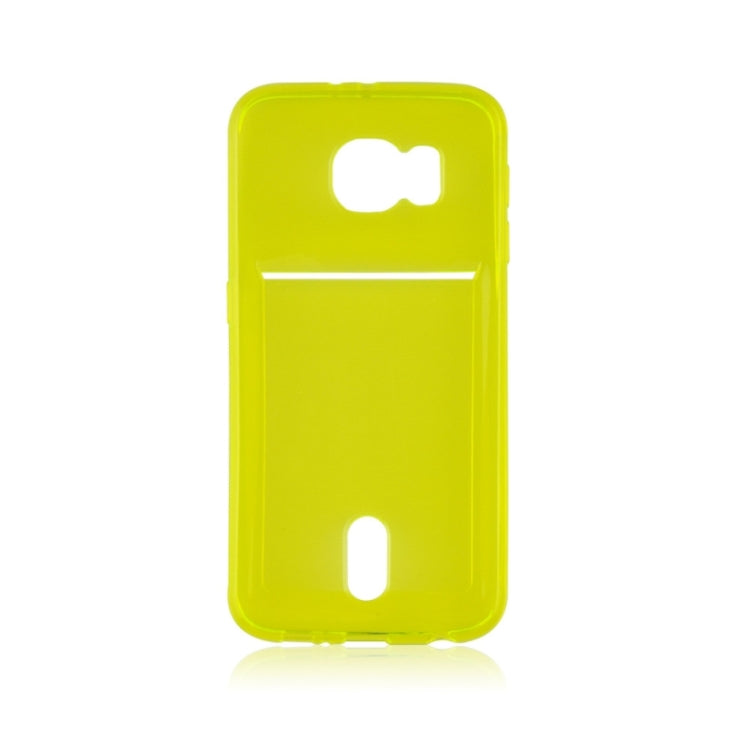 For Galaxy S6 / G920 Ultrathin TPU Case with Card Slot