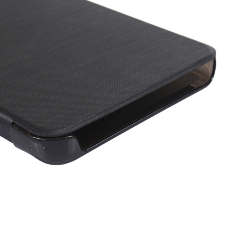 Brushed Texture Horizontal Flip Leather Case with Caller ID Display Window for Galaxy Note 5