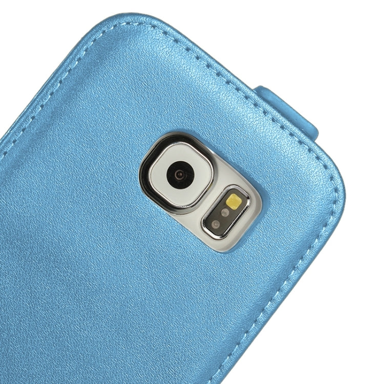 For Galaxy S6 Vertical Flip Genuine Split Leather Case