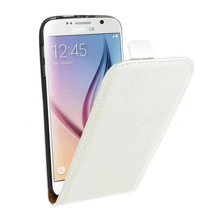 For Galaxy S6 Vertical Flip Genuine Split Leather Case